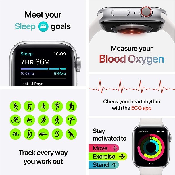 Apple Watch Series 6 (GPS + Cellular, 40mm) - Space Gray Aluminum Case with Black Sport Band