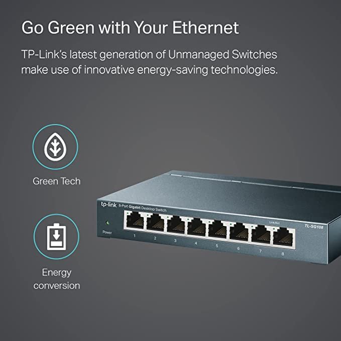 TP-Link 8 Port Gigabit Ethernet Network Switch