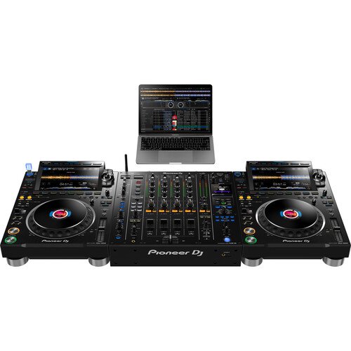 AlphaTheta CDJ-3000X Next-Gen Flagship Kit with DJM-A9 Mixer (Pair, Black)