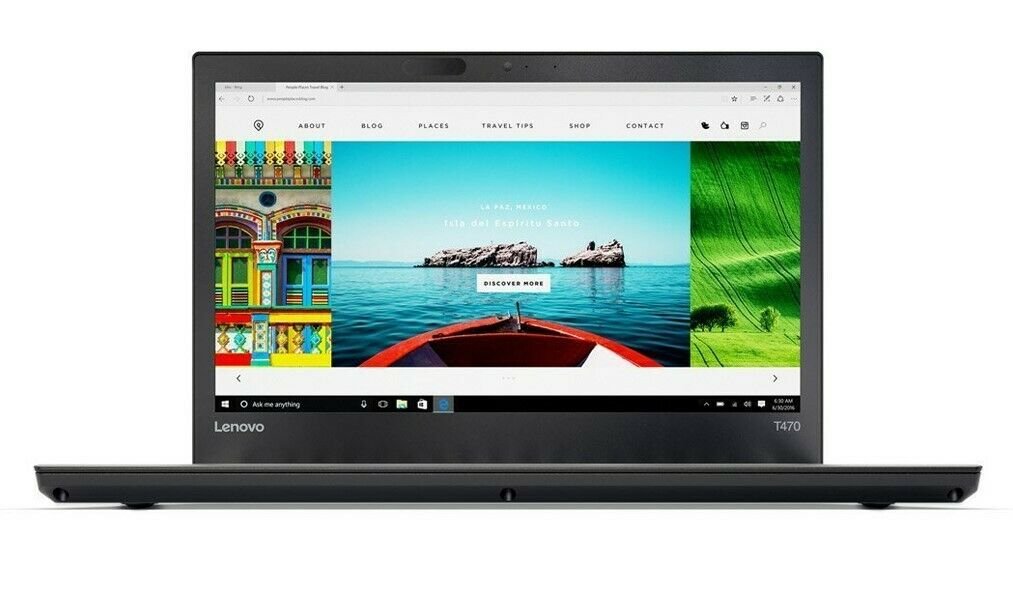 Lenovo ThinkPad T470 14" - i5-6300U 2.40 GHz - 8 GB Ram- 256 GB SSD