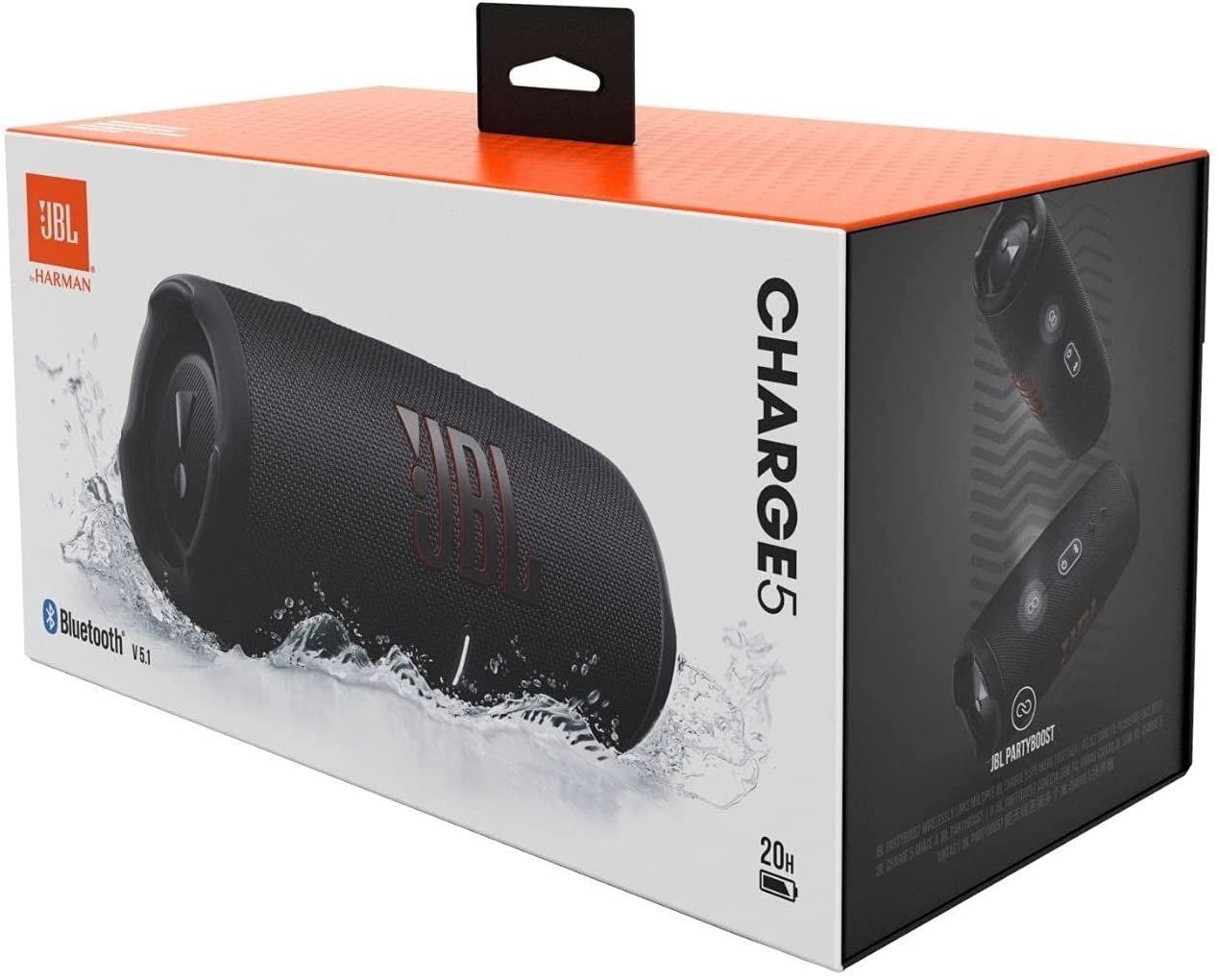 JBL CHARGE 5 - Portable Bluetooth Speaker with IP67 Waterproof and USB Charge out - Black