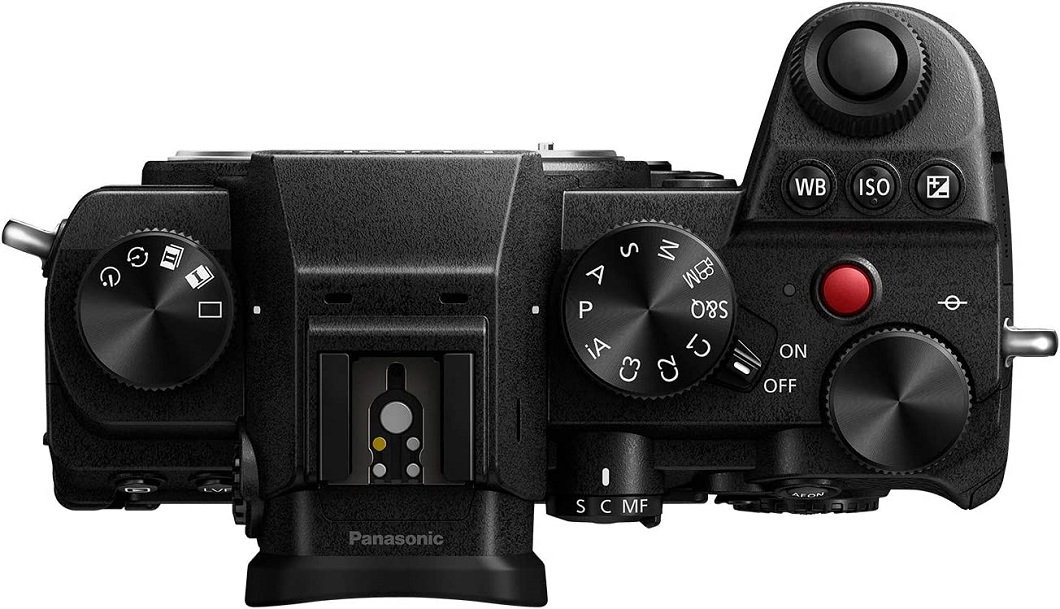 Panasonic LUMIX S5 Full Frame Mirrorless Camera, 4K 60P Video Recording with Flip Screen & WiFi, L-Mount, 5-Axis Dual I.S, DC-S5BODY (Black)