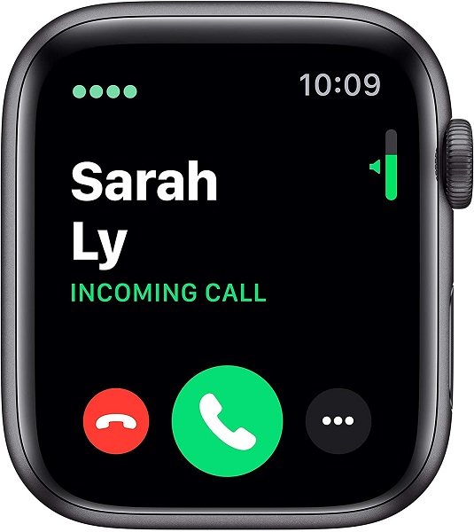 Apple Watch Series 5 (GPS + Cellular, 44MM) - Space Gray Aluminum Case with Black Sport Band