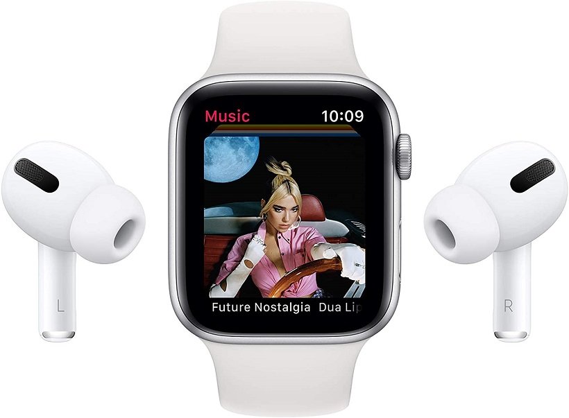 Apple Watch Series 6 (GPS, 40mm) - Silver Aluminum Case with White Sport Band