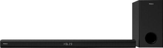 Hisense - 2.1-Channel Soundbar with Built-in Subwoofer - Black
