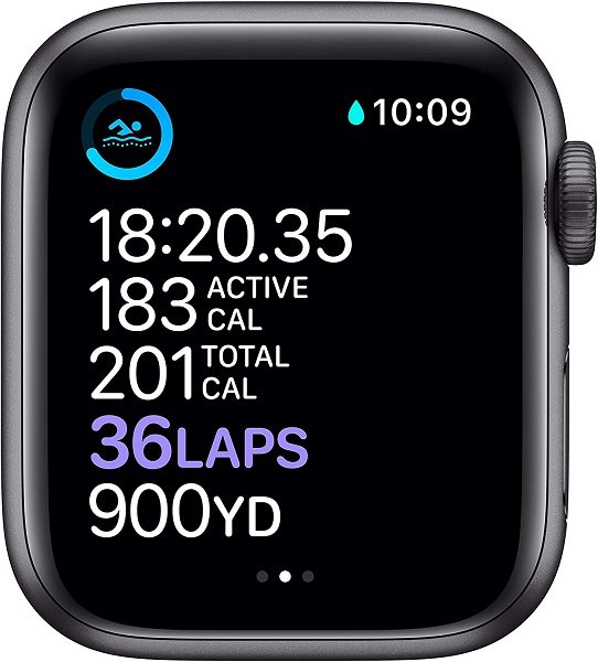 Apple Watch Series 6 (GPS + Cellular, 40mm) - Space Gray Aluminum Case with Black Sport Band